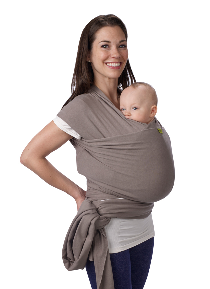 Fular portabebés, portabebés para recién nacidos hasta niños pequeños,  transpirable y manos libres, portabebés ajustables (tejido gris)